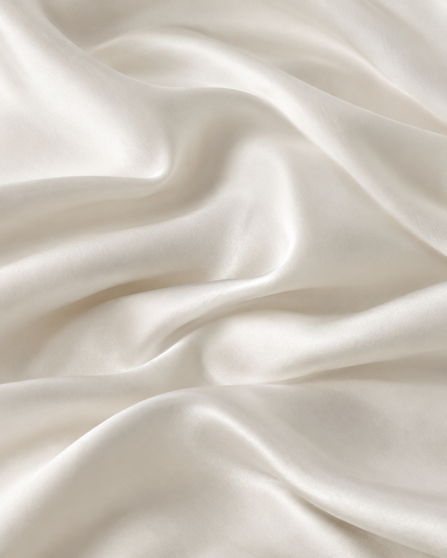 Lyocell sateen duvet cover set – Pearl White – drape